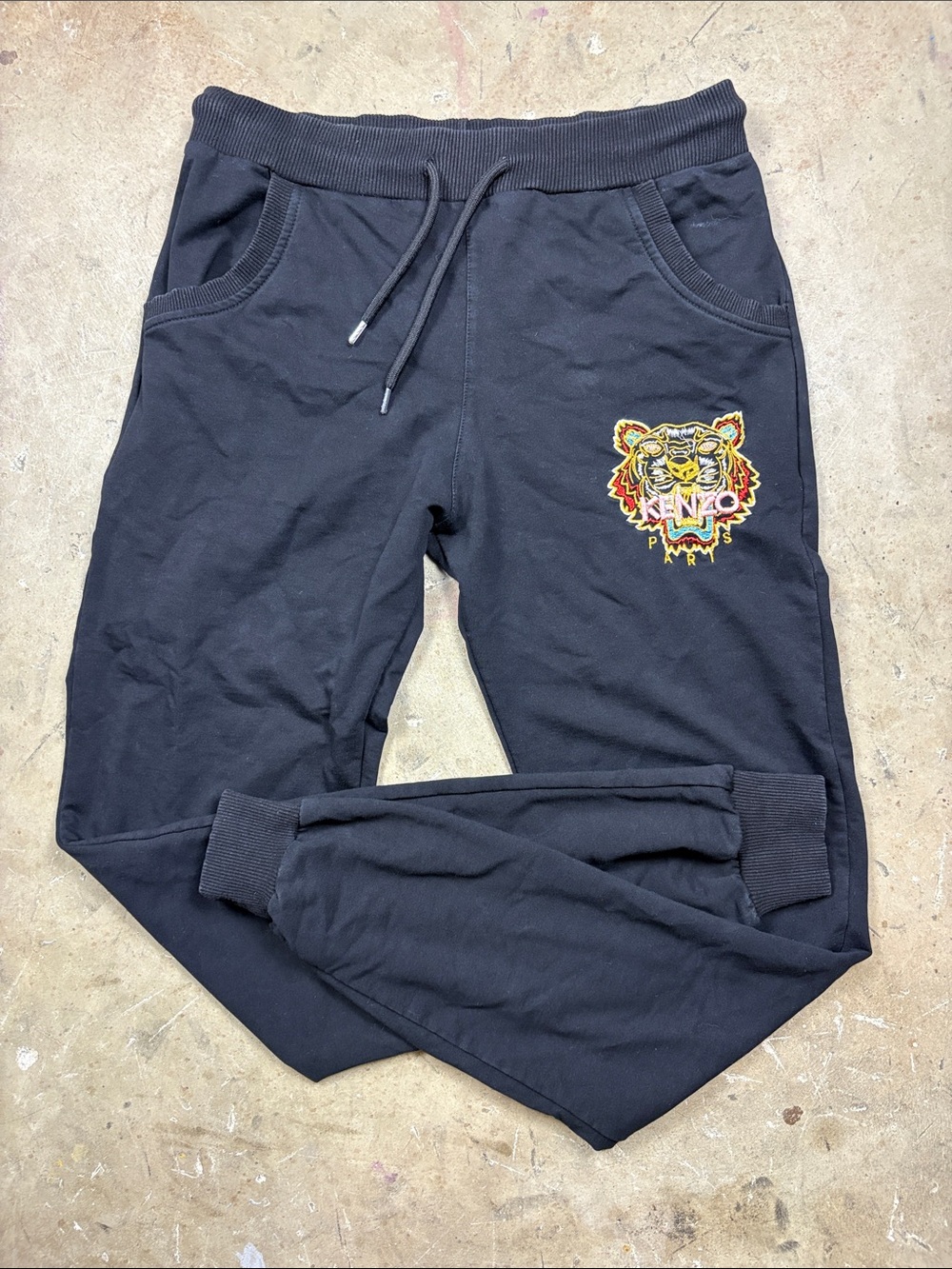 Women's Medium Kenzo Paris Embroidered Sweatpants